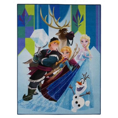 Tapis La Reine des Neiges 125 x 95 cm Digital Ana Elsa Olaf - guizmax