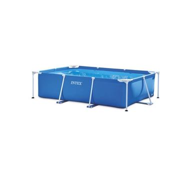 piscine tubulaire intex rectangulaire metal frame junior 2 60 x 1 60 x 0 65 m bleu piscine achat prix fnac