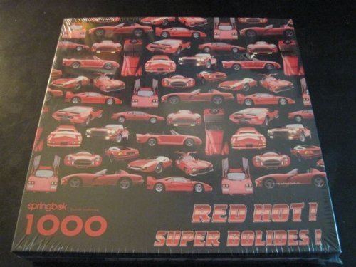 RED HOT SUPER BOLIDES 1000 piece puzzle by Springbok