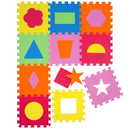 LittleTom Tapis de Jeu Doux pour Bébé Dalles Puzzle en Mousse Enfants Symboles