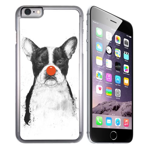 Coque pour iPhone 7 chien bouledogue clown