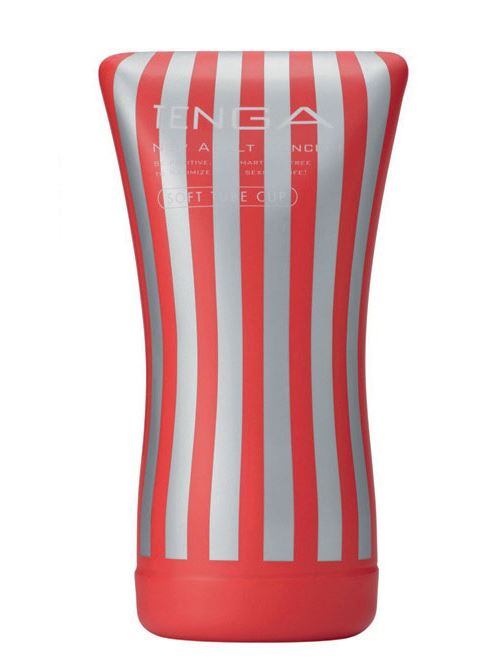 TENGA Standard Soft Tube Cup - Masturbateur pour Homme à Sensation Réaliste, Sextoy Stimulateur de Pénis en Elastomère Hypoallergénique, Rouge