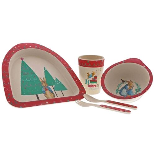 Peter Rabbit Set de dîner bio de Noël
