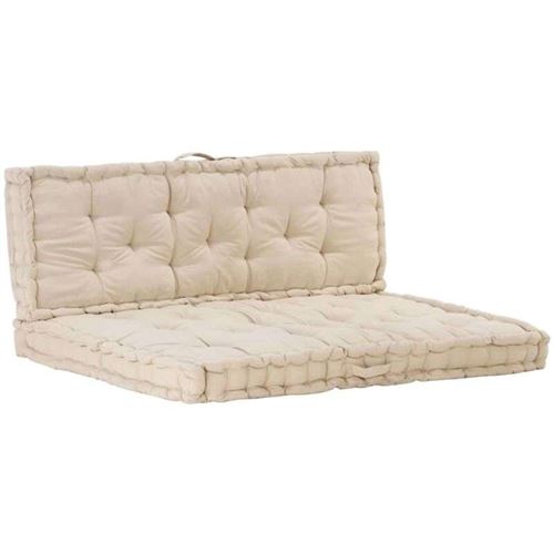 Vidaxl Beige Ensembles De Bancs, Canapés Et Tables De Jardin 2 Pieces - Image 1