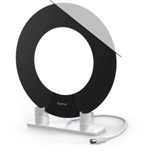 Antenne d’intérieur DVB-T/DVB-T2, perf. 45, annulaire, active, blche