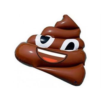 Emoji Matelas Gonflable 140 X 110 Cm Caca Piscine Et Mer Adulte 90 Kg Max Accessoires De Sports Nautiques Achat Prix Fnac