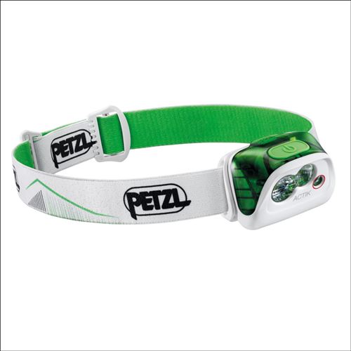 Petzl Actik Vert E099FA02 - Lampe frontale Compacte 350 Lumens Outdoor Multifaisceau