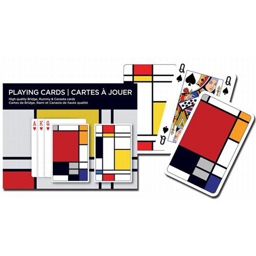 Coffret de 2 jeux de cartes SQUARES PIATNIK Multicolore