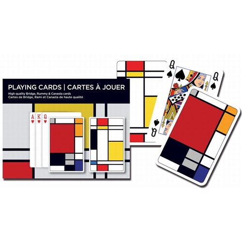 Coffret de 2 jeux de cartes SQUARES PIATNIK Multicolore