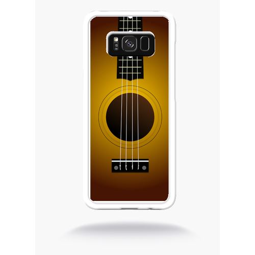 Coque Guitare Compatible Samsung S8+ Bord Transparent