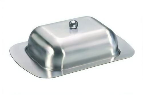 Mato Beurrier en acier inox argent 18 cm