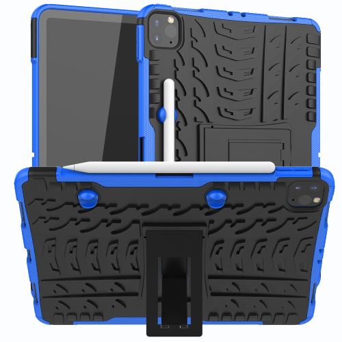 Coque en TPU hybride antidérapant avec béquille bleu pour votre Apple iPad Pro 11 pouces (2020)
