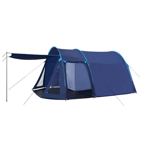 vidaXL Tente de camping 390x330x195 cm Bleu