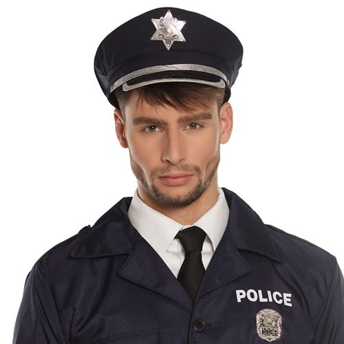 casquette ajustable officier de police adulte - 97049