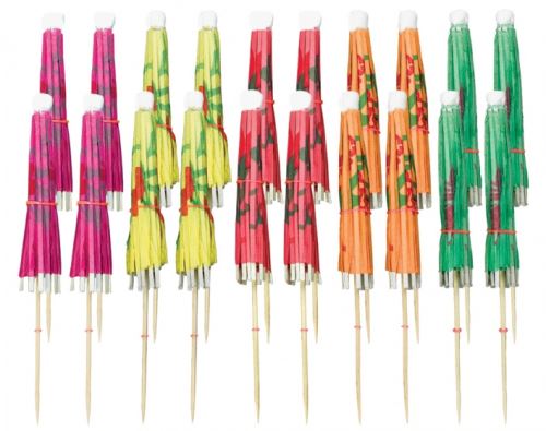 Amscan bâtonnets de cocktail parapluie 9 cm 20 pièces