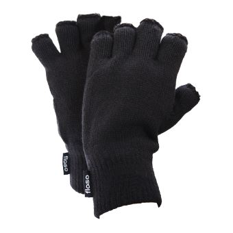 Hommes Thinsulate 3 M 40 G Noir Isolé Tricot Thermique Hiver Mitaines 
