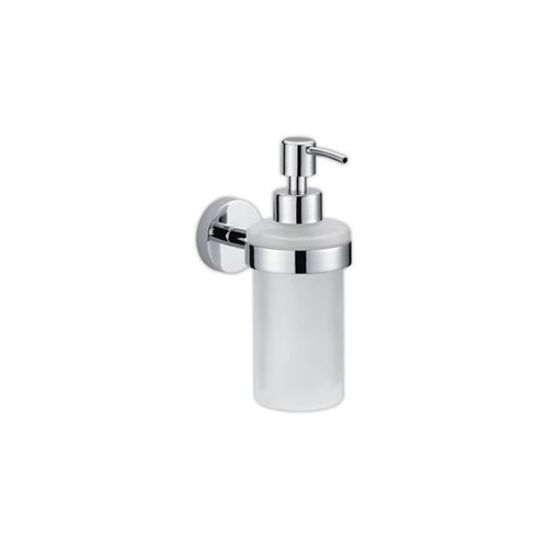 tesa tesa distributeur de savon smooz, 200 ml, verre satiné noir