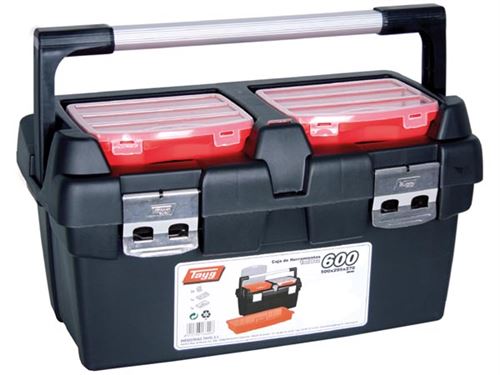 Non Communiqué Tayg - Coffre À Outils - 600 X 305 X 295 Mm - Avec Plateau & 3 Boîtes De Rangement