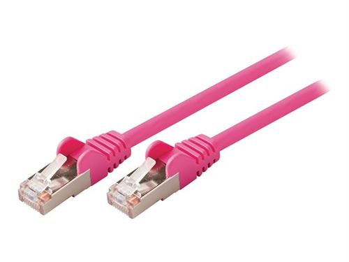 Valueline VLCP85121P10 Câble réseau Cat5e Sf / utp Rj45 (8/8) Mâle - Rj45 (8/8) Mâle 1,00 M Rose