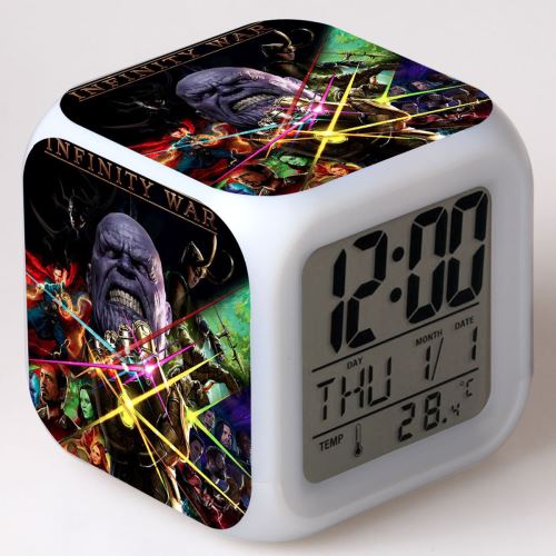 Stack Multicolore Réveil Enfant Led Multifonctionnel Coloré - Avengers #4