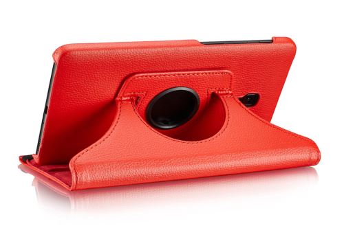 WISETONY® Etui PU cuir Coque Housse rotative 360°pour Samsung Galaxy Tab T590/T595 - Rouge