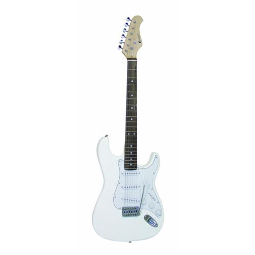 Dimavery ST-203 WH guitare électrique blanche