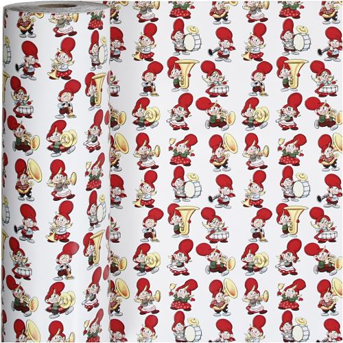 Gift Deco emballage papier gnome orchestre 57 cm x 150 m