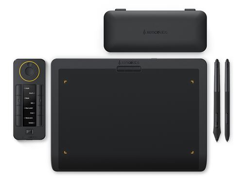 Tablette Graphique XENCELABS avec Télécommande Quick Keys et 2 Stylets sans Pile-Noir