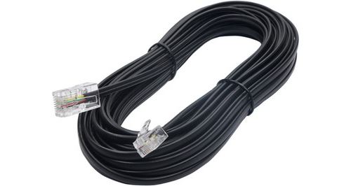 Cordon Temium Ethernet RJ-45 vers RJ-11 Femelle 10 m Noir