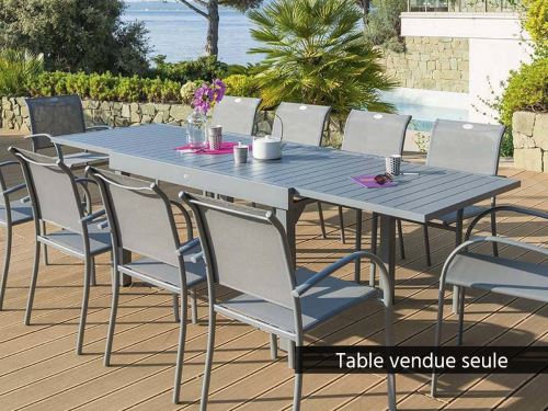 Table Extensible Piazza 10 P Ardoise Hesperide Mobilier De