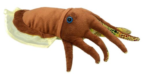 Peluche enfant calamar 33 cm - doudou animaux aquatiques - nouveaute