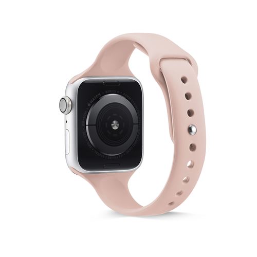 Bracelet sport en silicone pour Apple Watch Series 6/ SE/ 5/ 4 40mm - Rose clair