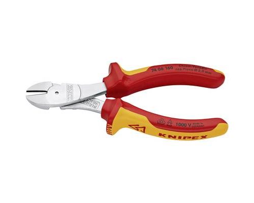 Knipex 74 06 160 VDE High Leverage Diagonal Cutters 160mm