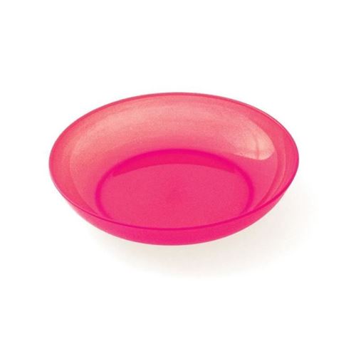PLASTOREX Assiette Micro-Ondable Polypropylene 18,5 cm Rouge Grenadine Translucide
