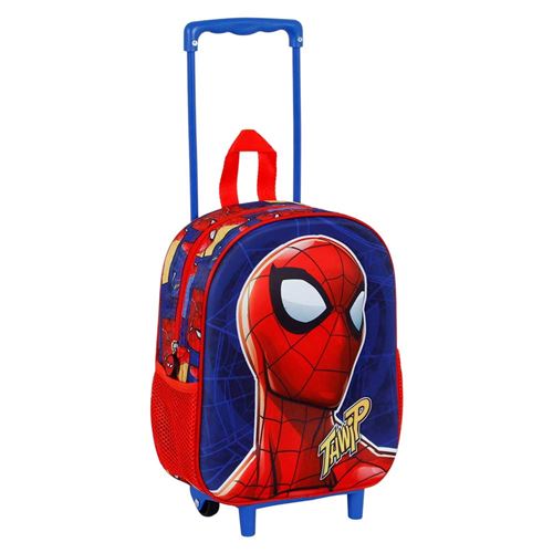 Sac à dos 3D à Roulettes Petit - Spiderman Sides - Bleu - Taille Unique - Sac  à dos - Achat & prix