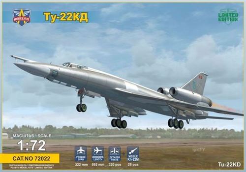 Tupolev Tu-22kd With Kh-22m Missile - 1:72e - Modelsvit