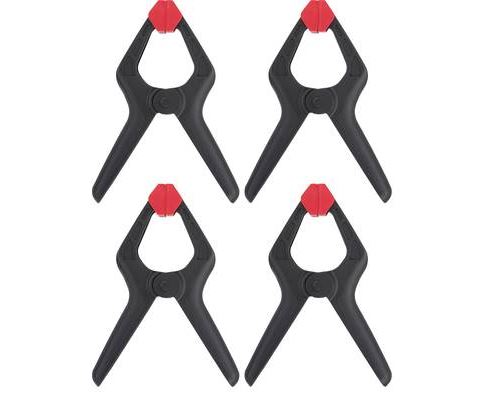 Toolcraft 1611470 Spring Clamps 4-Piece 40mm Span 5kg Force