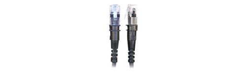 PatchSee ThinPATCH - Cordon de raccordement - RJ-45 (M) pour RJ-45 (M) - 3.1 m - 4.9 mm - FTP - CAT 6a - IEEE 802.3at - démarré, sans halogène - noir