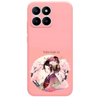 Coque Arrière Honor 400 SMART - Motif Fleur De Printemps, TPU Noir Multicolore, Marque Taperso