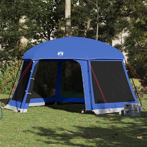 vidaXL Poolzelt mit abnehmbarem Überzelt Netzwänden Azurblau 512x458cm