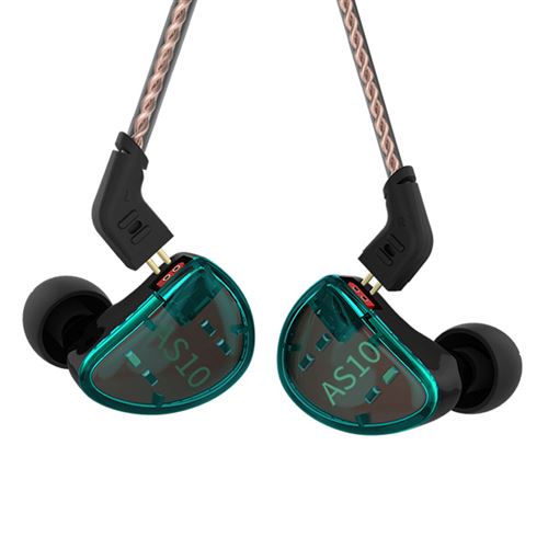 Écouteurs Intra-Auriculaires Filaires KZ AS10 Vert