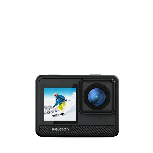 PRIXTON  Cam&eacute;ra Sport 5K DV830 avec Double &Eacute;cran IPS, 50 MP, Stabilisation EIS, Wi‑Fi, &Eacute;tanche jusqu&rsquo;&agrave; 30 m, Zoom 5x, Accessoires inclus 