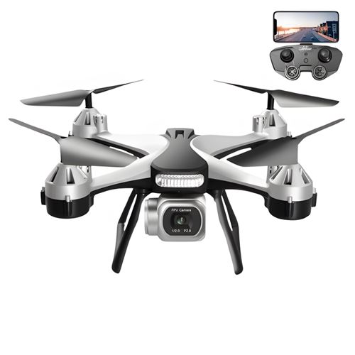 Drone SZSMART 4K Gris avec double caméra Hd professionnelle Autonomie de la batterie 15 Min