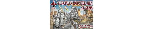 European Mounted Men At Arms,war Of The Roses 8- 1:72e - Red Box