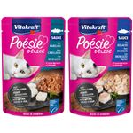 Vitkraft Poésie Multipack Délice - Assortiment de pochons Poisson en sauce