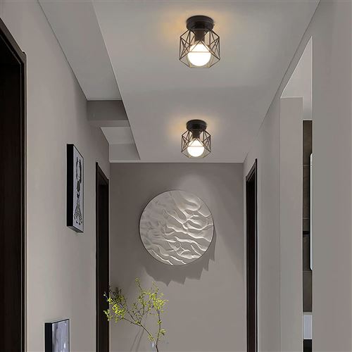 AUA Lustre Plafonnier Industriel, 5 lumières E27 Éclairage de Plafond en  Metal, Or Plafonnier, Retro Lampe de Plafond pour Salon Cuisine Salle à  Manger Chambre : : Luminaires et Éclairage