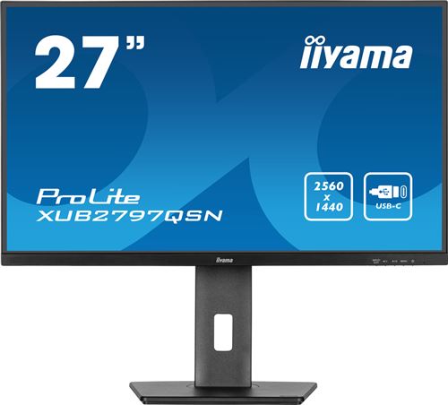 Ecran PC Iiyama ProLite XUB2797QSN-B2 27 QHD Noir mat