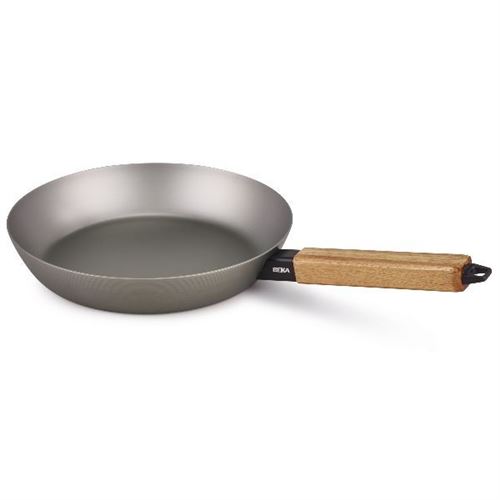 Poêle nomad 20 cm en acier carbone - Beka - Noir - Acier