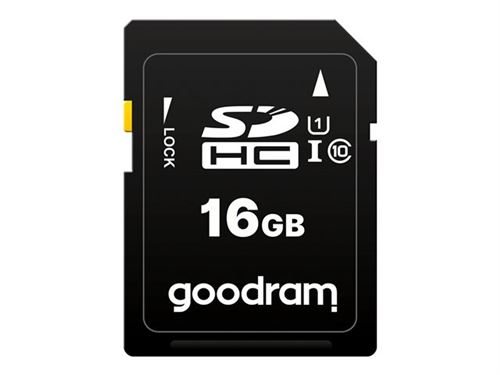 GOODRAM S1A0 - Carte mémoire flash - 16 Go - Video Class V10 / UHS-I U1 / Class10 - SDHC UHS-I