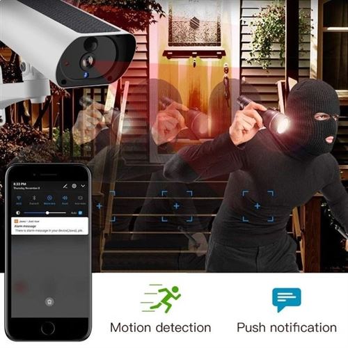 Caméra de surveillance extérieure avec vision nocturne infrarouge - Guard  Tronic